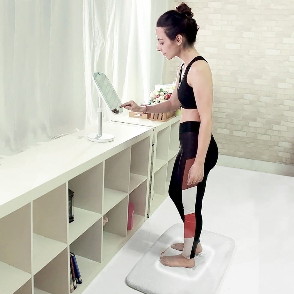Báscula de cuerpo inteligente con Bluetooth (iOS / Android) - Hi Mirror