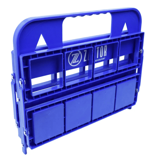 Pack 8 Botellas 750 ml con Portabotellas Plegable Azul