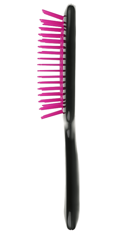 Cepillo de pelo, negro con lila